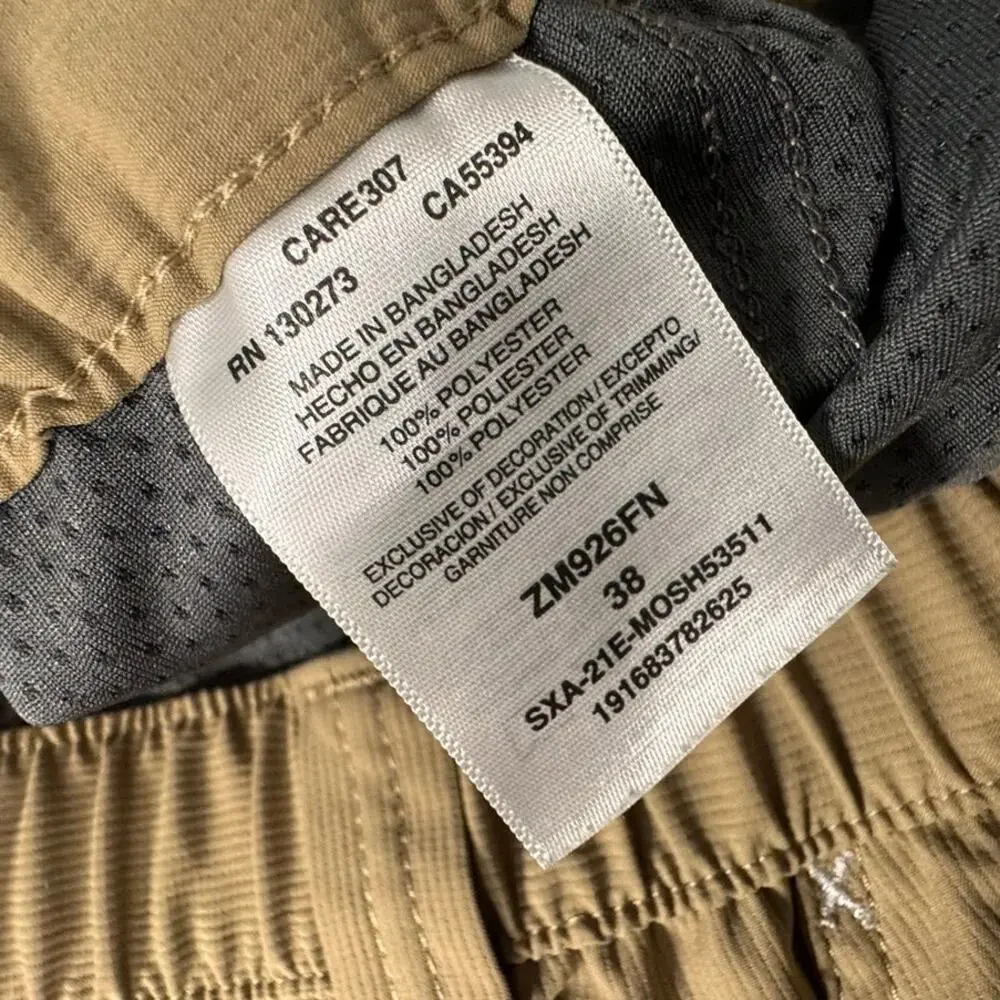 Wrangler Mens Size 38 Khaki Shorts 100% Polyester